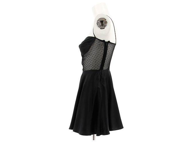Autre Marque SILVIA ASTORE Kleid T.IT 40 Seide Schwarz - Ansicht 4