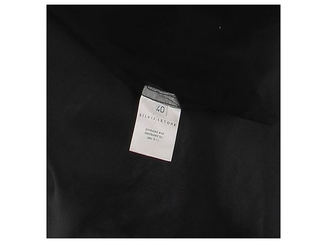 Autre Marque SILVIA ASTORE Kleid T.IT 40 Seide Schwarz - Ansicht 6