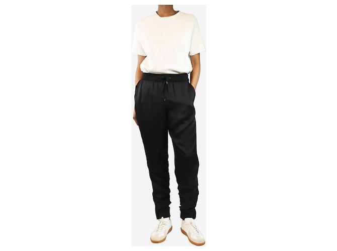 Tom Ford Schwarze Satin-Jogginghosen - Größe UK 6 - Ansicht 2