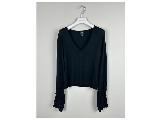 Vintage Wollpullover Versace Jeans Couture Schwarz - Ansicht 2