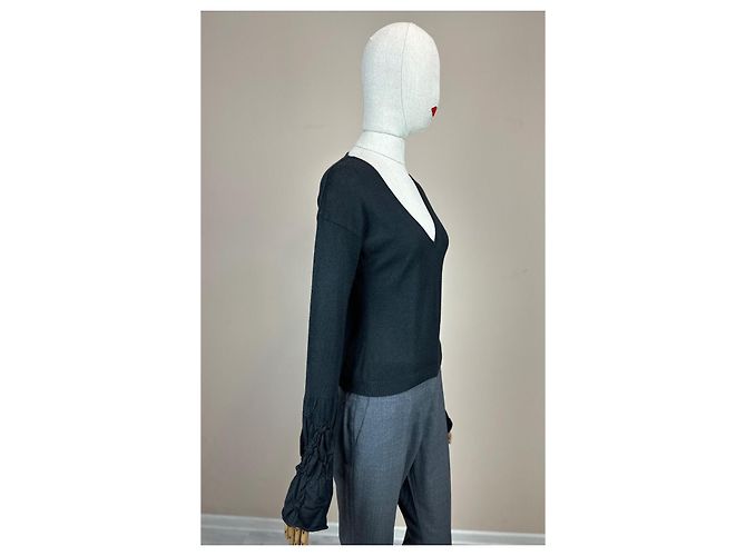 Vintage Wollpullover Versace Jeans Couture Schwarz - Ansicht 4