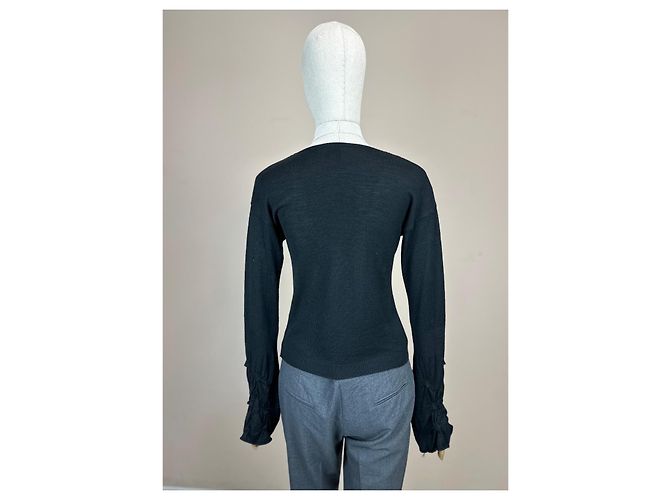 Vintage Wollpullover Versace Jeans Couture Schwarz - Ansicht 5