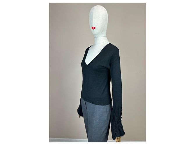 Vintage Wollpullover Versace Jeans Couture Schwarz - Ansicht 6