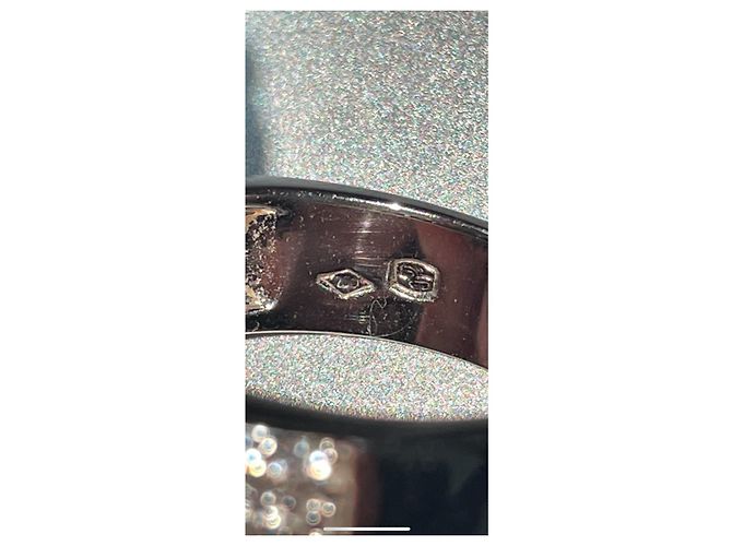 Autre Marque Elini Ring aus 18-karätigem Weißgold Silber Hardware - Ansicht 11