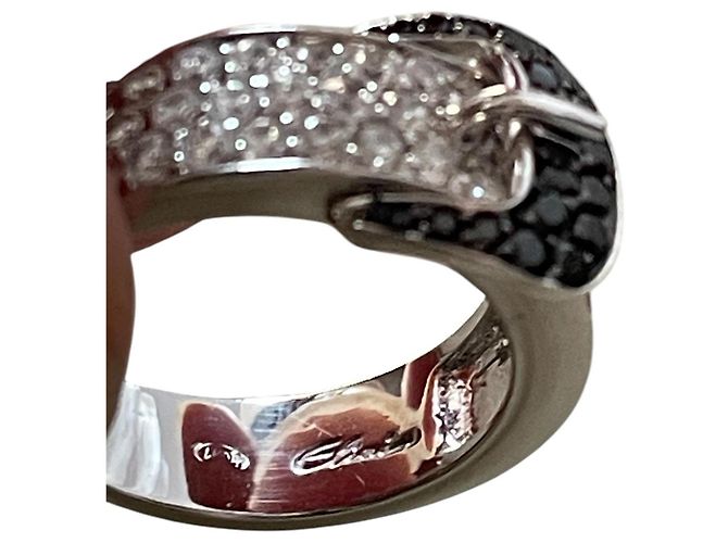 Autre Marque Elini Ring aus 18-karätigem Weißgold Silber Hardware - Ansicht 3