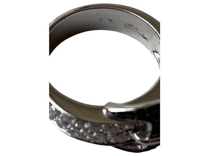 Autre Marque Elini Ring aus 18-karätigem Weißgold Silber Hardware - Ansicht 5