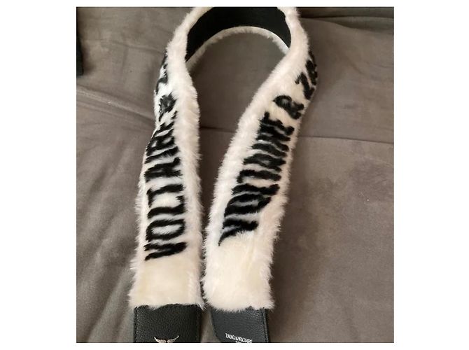 Zadig & Voltaire Schultergurt aus Kunstfell Weiß - Ansicht 2