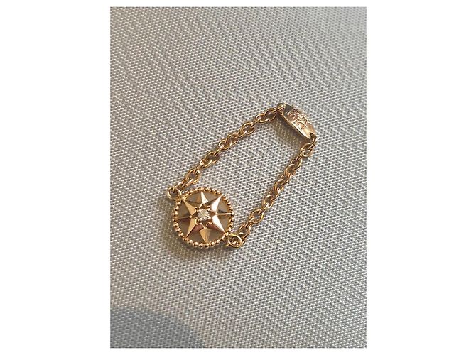 Anello rosa dei venti dior 49 D'oro Gold hardware - vista 2