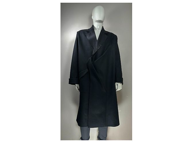 Autre Marque Bianca Saunders Runway Wool Black Coat - view 2