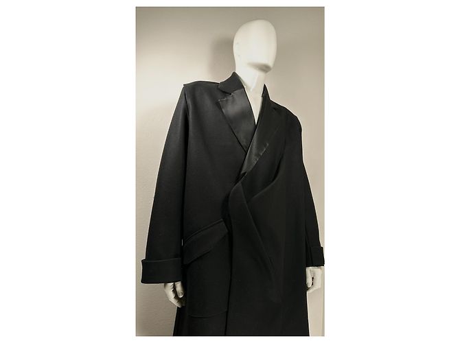 Autre Marque Bianca Saunders Runway Wool Black Coat - view 3