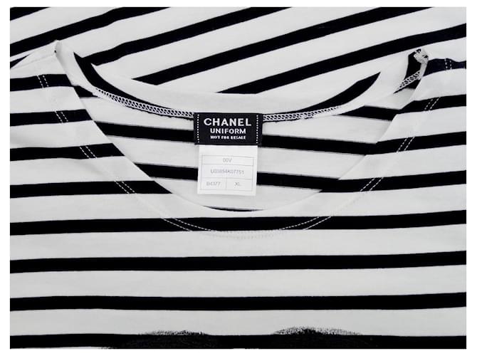 Chanel Top Nero Bianco - vista 5