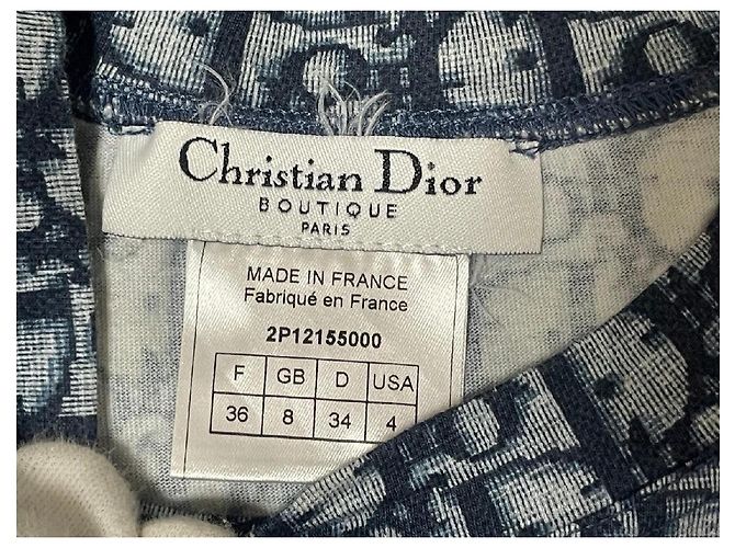 Canotta Monogramma Blu Christian Dior - vista 2