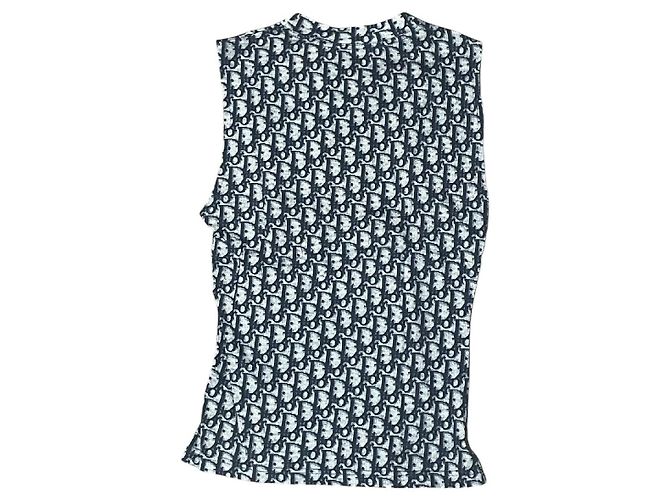 Canotta Monogramma Blu Christian Dior - vista 3