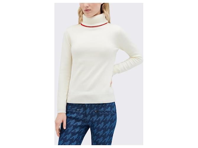 Perfect Moment Damen Rollkragenpullover Weiß - Ansicht 3