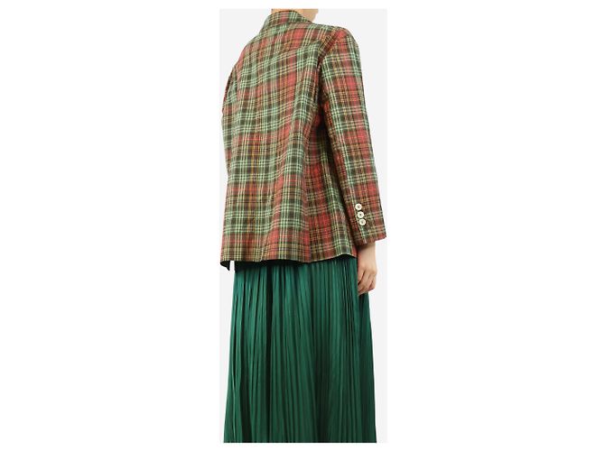 Attic and Barn Multifarbiger Karo-Seersucker-Blazer - Größe UK 10 Mehrfarben - Ansicht 2