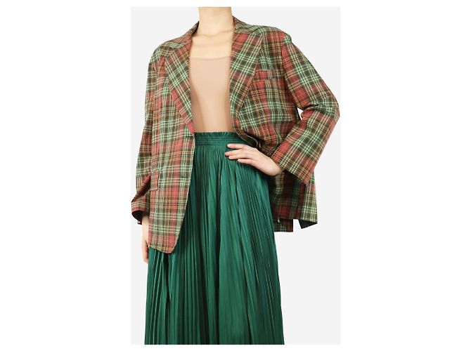 Attic and Barn Multifarbiger Karo-Seersucker-Blazer - Größe UK 10 Mehrfarben - Ansicht 3
