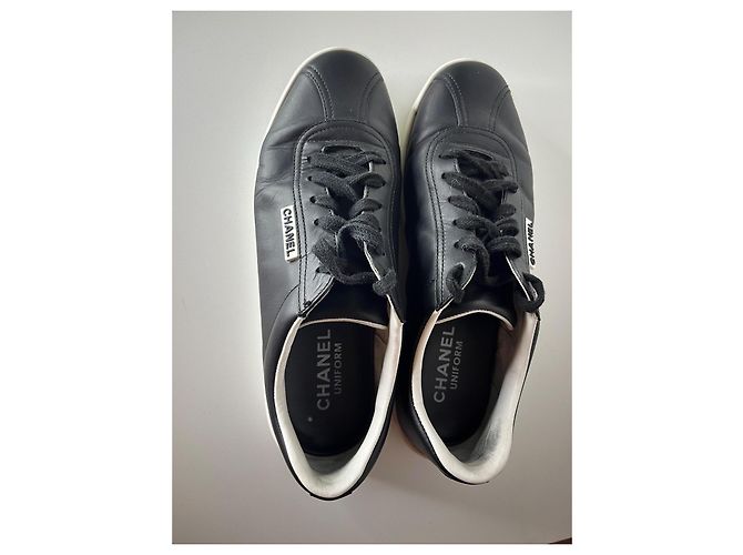 Cesta da Uomo Chanel, Taglia 40 Nero Bianco - vista 5