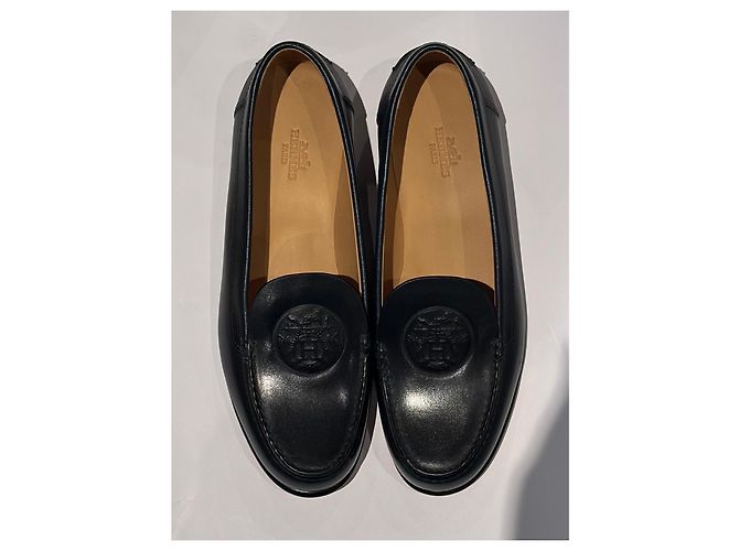 Hermès Scarpe eleganti Hermes, misura 38 Blu scuro - vista 2