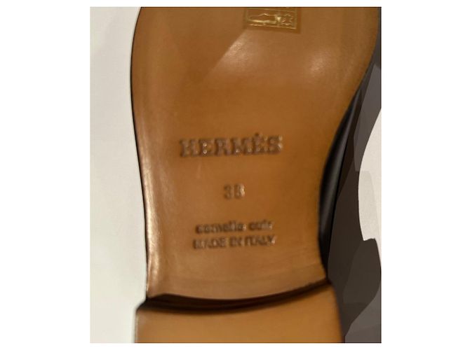 Hermès Scarpe eleganti Hermes, misura 38 Blu scuro - vista 4