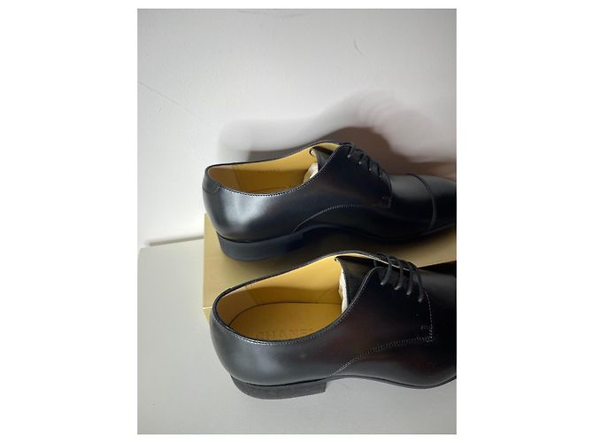 Scarpe da Uomo Chanel, modello Richelieu Nero - vista 4