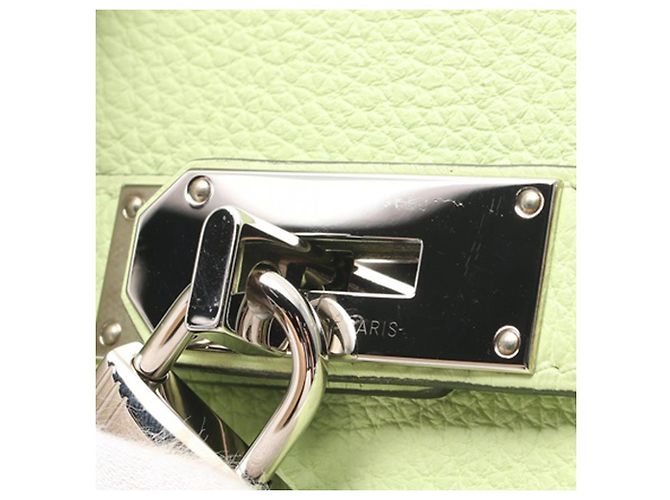 Hermès Verde Togo Kelly Hac A Dos PM Verde chiaro - vista 6