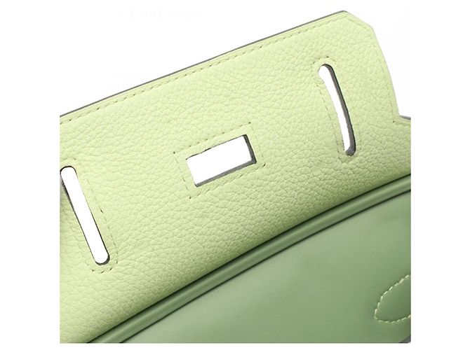 Hermès Verde Togo Kelly Hac A Dos PM Verde chiaro - vista 7