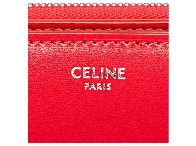 Classic Box Céline Celine Rosso Medio Pelle di Vitello Scatola Classica - vista 5