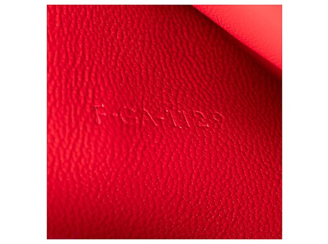 Classic Box Céline Celine Rosso Medio Pelle di Vitello Scatola Classica - vista 8