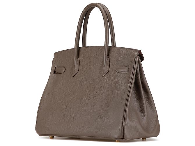 Hermès Birkin Retourne 30 in Epsom Marrone - vista 2