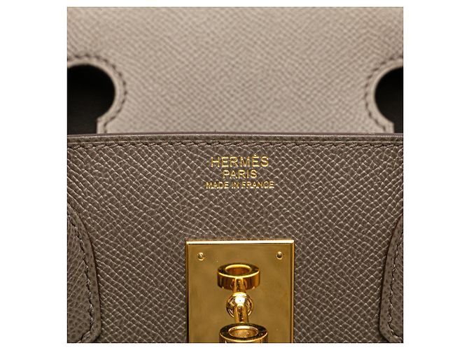 Hermès Birkin Retourne 30 in Epsom Marrone - vista 5