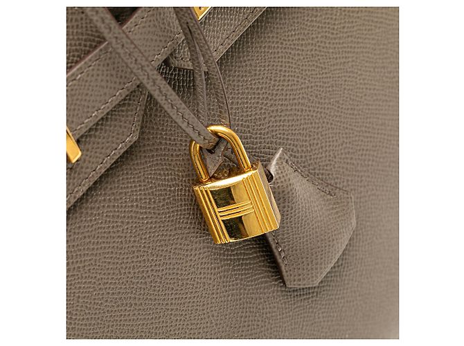 Hermès Birkin Retourne 30 in Epsom Marrone - vista 7