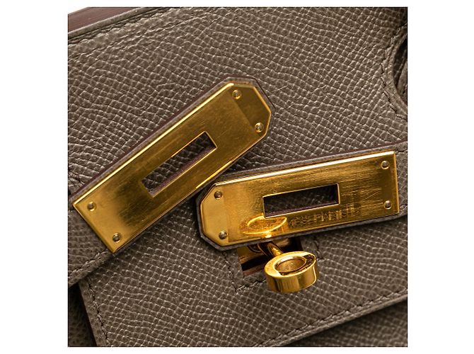 Hermès Birkin Retourne 30 in Epsom Marrone - vista 8