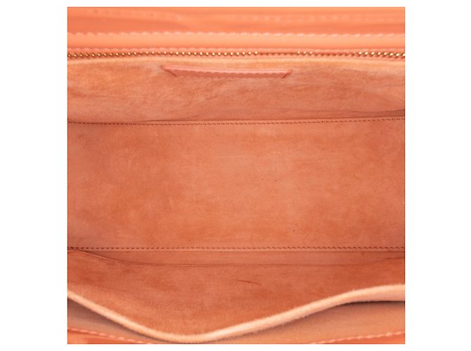 Dior Arancione Medio Patent Cannage Lady Dior Pesca - vista 4