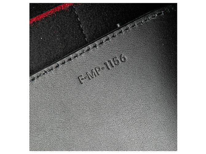 Belt Bag Céline Borsa a tracolla mini in feltro rosso e pelle di vitello Celine - vista 7