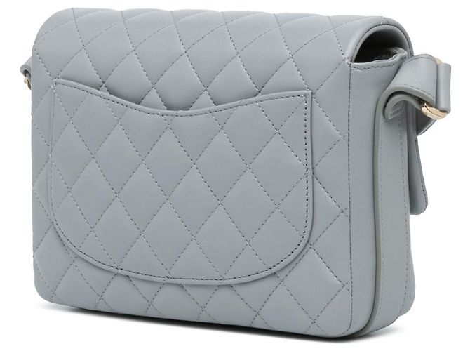 Grau gesteppter Kalbsleder Bolero von Chanel Braun - Ansicht 2