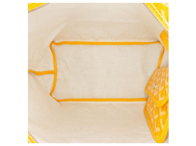 Goyard Hobo Boheme Goyardine Giallo - vista 4