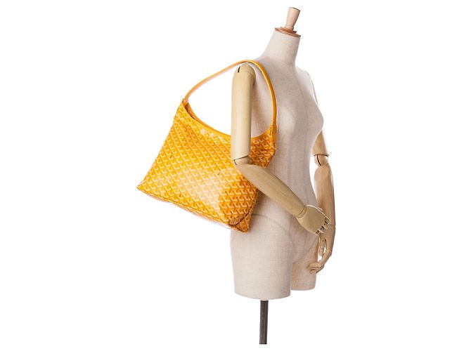 Goyard Hobo Boheme Goyardine Giallo - vista 7