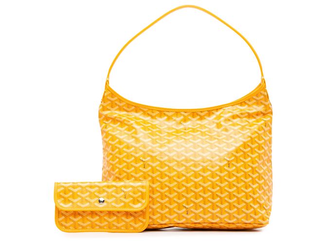 Goyard Hobo Boheme Goyardine Giallo - vista 8
