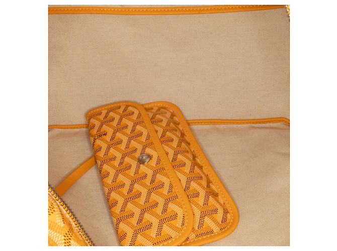 Goyard Hobo Boheme Goyardine Giallo - vista 5
