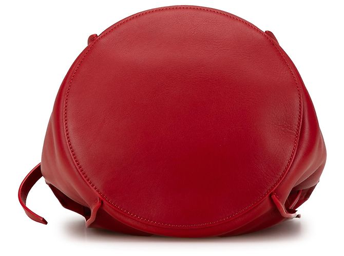 Big Bag Céline Borsa a secchiello incrociata in pelle rossa Celine Rosso - vista 3