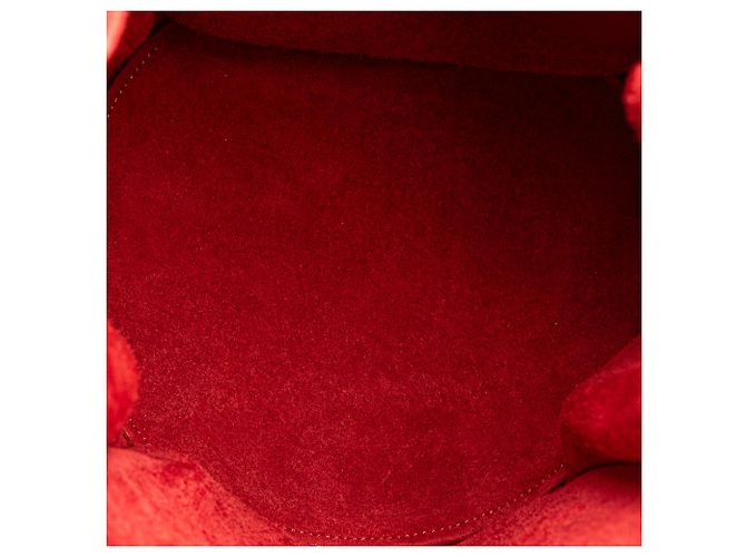 Big Bag Céline Borsa a secchiello incrociata in pelle rossa Celine Rosso - vista 4