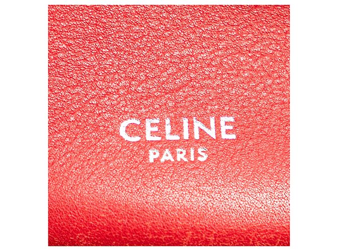 Big Bag Céline Borsa a secchiello incrociata in pelle rossa Celine Rosso - vista 5