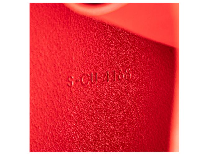 Big Bag Céline Borsa a secchiello incrociata in pelle rossa Celine Rosso - vista 6
