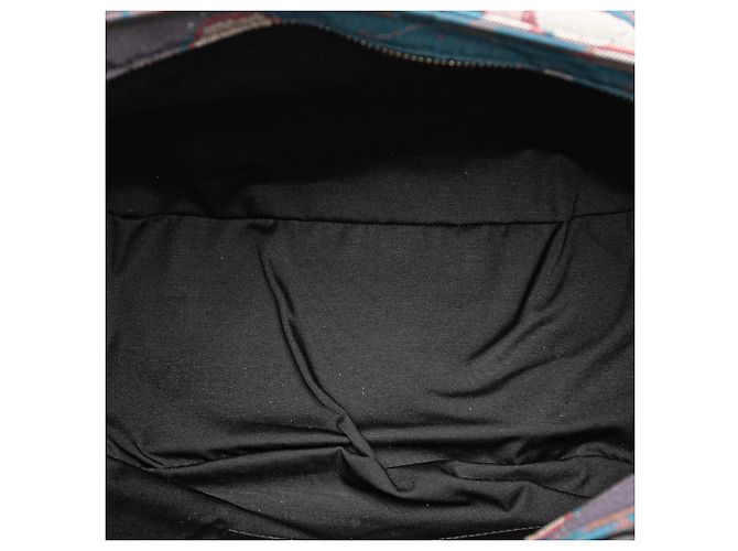 Saddle Borsa a sella morbida in denim camouflage Dior Brown Peter Doig Marrone - vista 4