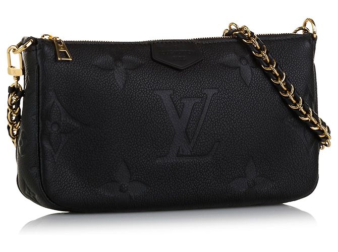 Pochette Félicie Louis Vuitton Pochette Felicie in schwarzem Bicolor Monogram Empreinte - Ansicht 2
