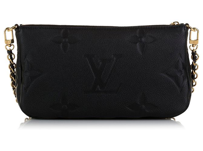 Pochette Félicie Louis Vuitton Pochette Felicie in schwarzem Bicolor Monogram Empreinte - Ansicht 3