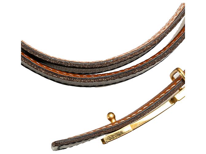 Hermès Schwarzer Leder Constance H Wendegürtel - Ansicht 7