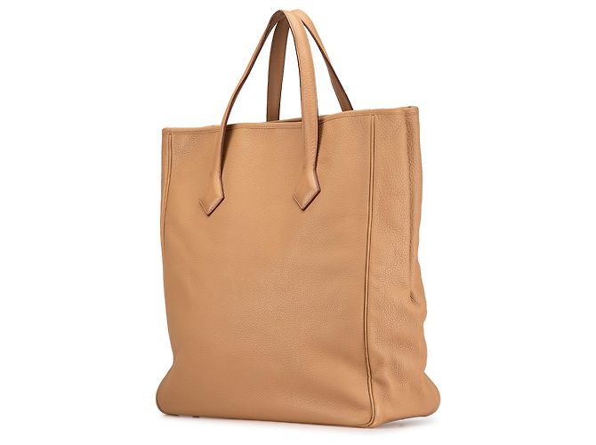 Borsa Cabas Victoria II Clemence 35 Hermès marrone Caramello - vista 2
