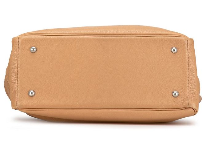 Borsa Cabas Victoria II Clemence 35 Hermès marrone Caramello - vista 3