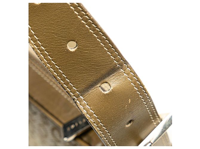 Céline Celine Brown C Macadam Canvas Schultertasche Braun Beige - Ansicht 7